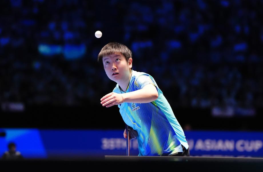 [图]乒乓球亚洲杯：孙颖莎3-1逆转金娜英晋级